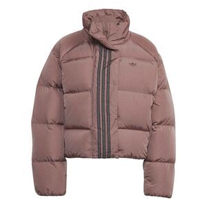 Adidas Womens/Ladies 3 Stripes Reflective Detail Down Jacket / Wonder Mauve
